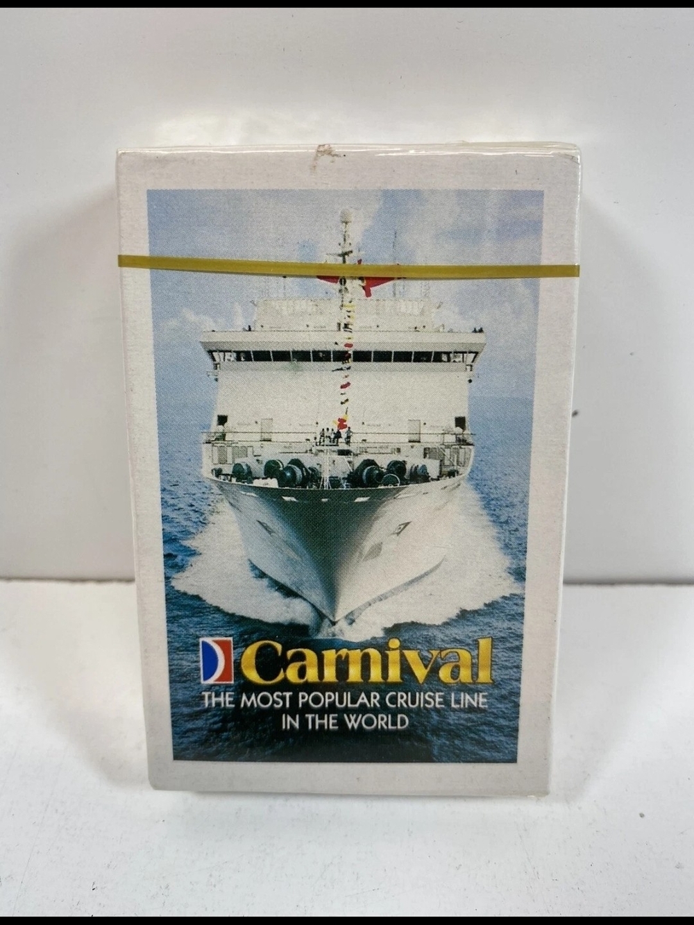 Carnival Cruise Line Vintage Deck of Cards - White & Blue